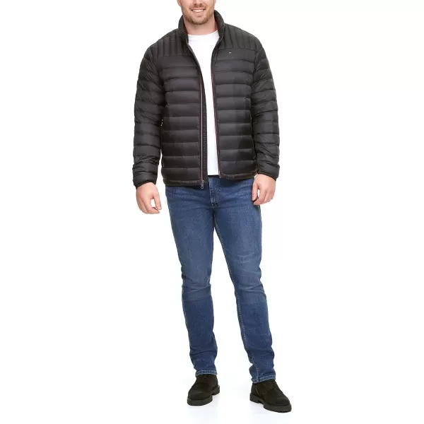 imageTommy Hilfiger Mens Legacy Ultra Loft Lightweight Packable Puffer Jacket Standard and Big ampamp TallBlack