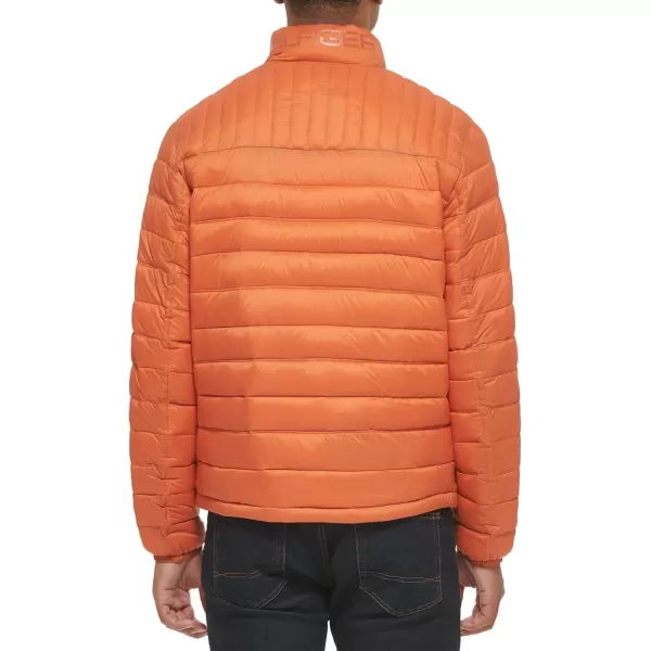 imageTommy Hilfiger Mens Legacy Ultra Loft Lightweight Packable Puffer Jacket Standard and Big ampamp TallBurnt Orange