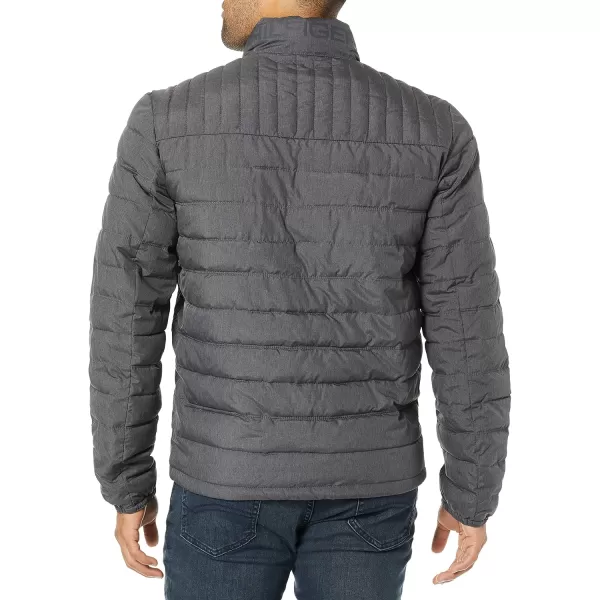 imageTommy Hilfiger Mens Legacy Ultra Loft Lightweight Packable Puffer Jacket Standard and Big ampamp TallHeather Charcoal