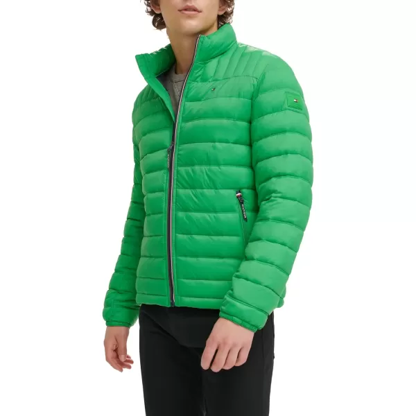 imageTommy Hilfiger Mens Legacy Ultra Loft Lightweight Packable Puffer Jacket Standard and Big ampamp TallJelly Bean Green