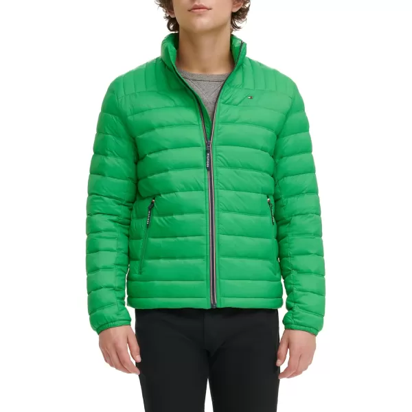 imageTommy Hilfiger Mens Legacy Ultra Loft Lightweight Packable Puffer Jacket Standard and Big ampamp TallJelly Bean Green