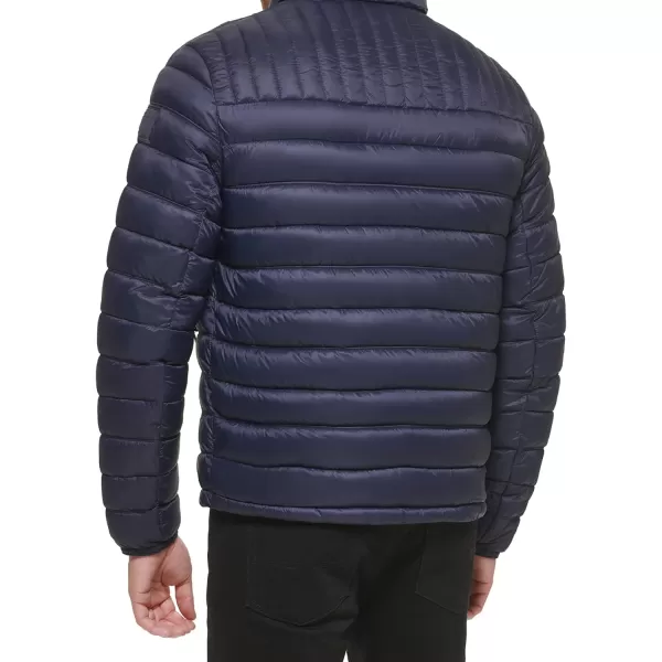 imageTommy Hilfiger Mens Legacy Ultra Loft Lightweight Packable Puffer Jacket Standard and Big ampamp TallNavy Flag Colorblock