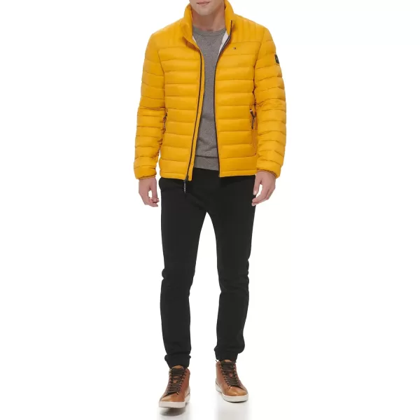 imageTommy Hilfiger Mens Legacy Ultra Loft Lightweight Packable Puffer Jacket Standard and Big ampamp TallYellow Gold