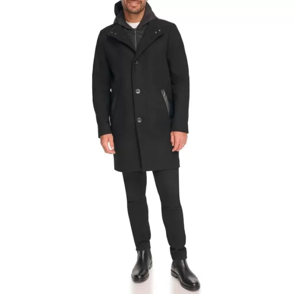 imageKenneth Cole Mens Melton Walker with Pu Trim and Hooded BibBlack