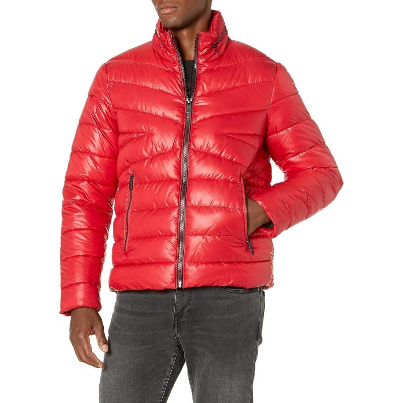 Quilted Contrast Red