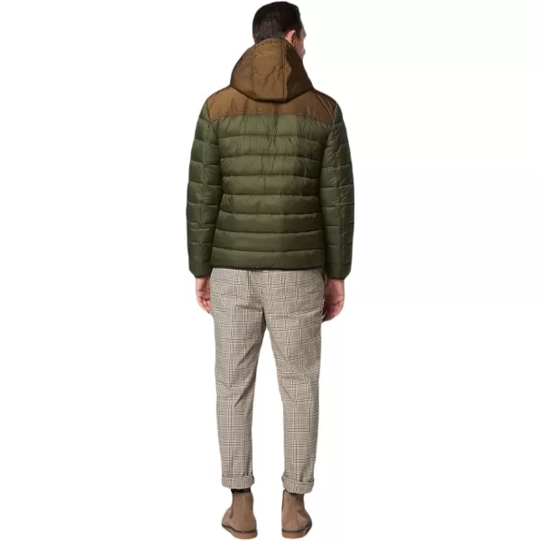 imageAndrew Marc Mens Packable Puffer JacketColor Block Forest