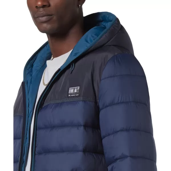 imageAndrew Marc Mens Packable Puffer JacketColor Block Ink