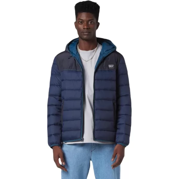 imageAndrew Marc Mens Packable Puffer JacketColor Block Ink