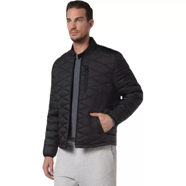 imageAndrew Marc Mens Packable Puffer JacketDiamond Quilt Black