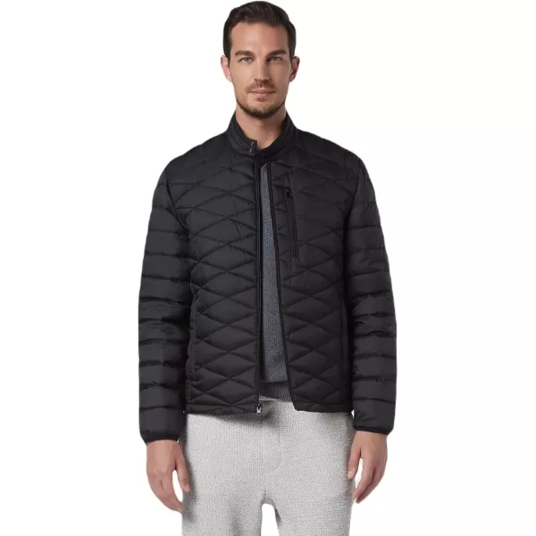 imageAndrew Marc Mens Packable Puffer JacketDiamond Quilt Black