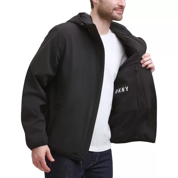 imageDKNY Mens Softshell Zip Up JacketBlack