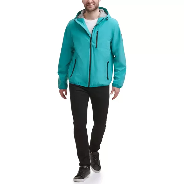 imageDKNY Mens Softshell Zip Up JacketBlueGreen