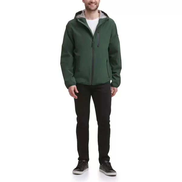 imageDKNY Mens Softshell Zip Up JacketGreen