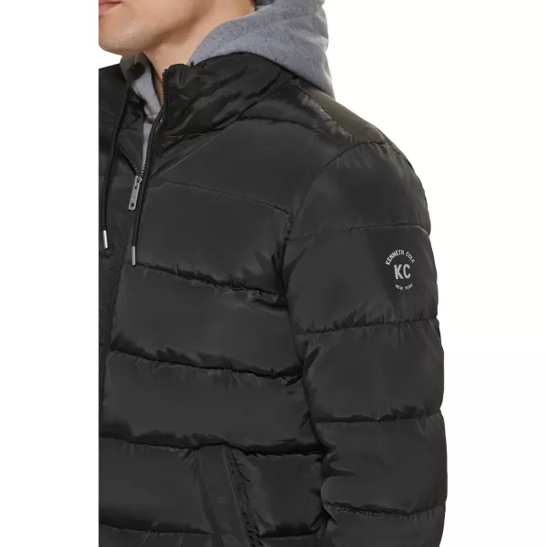 imageKenneth Cole Mens Puffer JacketHorizontal Quilted Black