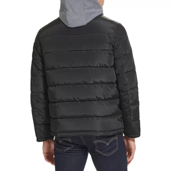 imageKenneth Cole Mens Puffer JacketHorizontal Quilted Black