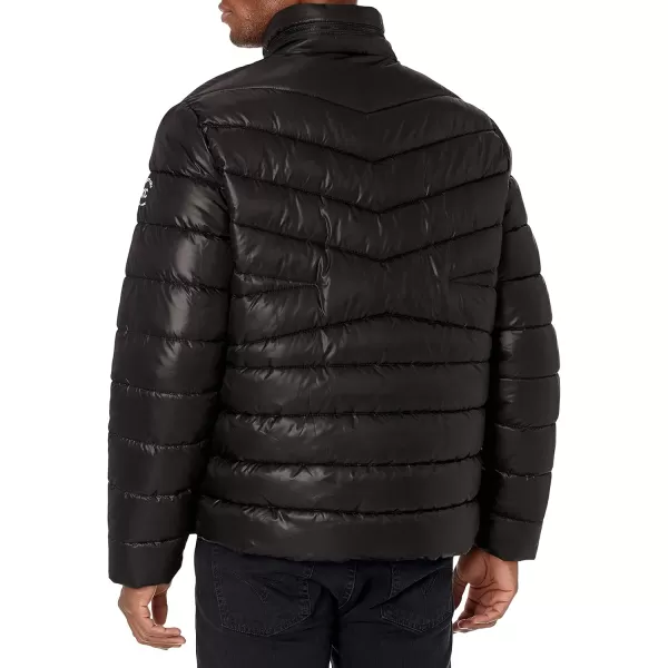 imageKenneth Cole Mens Puffer JacketQuilted Contrast Black