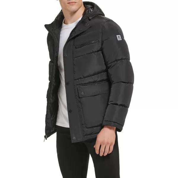 imageKenneth Cole Mens Puffer JacketUtility Pocket Black