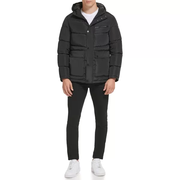 imageKenneth Cole Mens Puffer JacketUtility Pocket Black