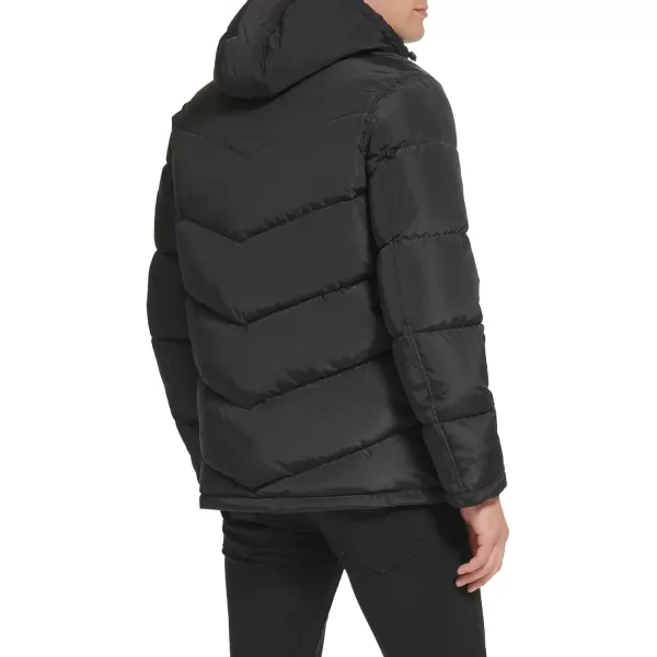 imageKenneth Cole Mens Puffer JacketUtility Pocket Black