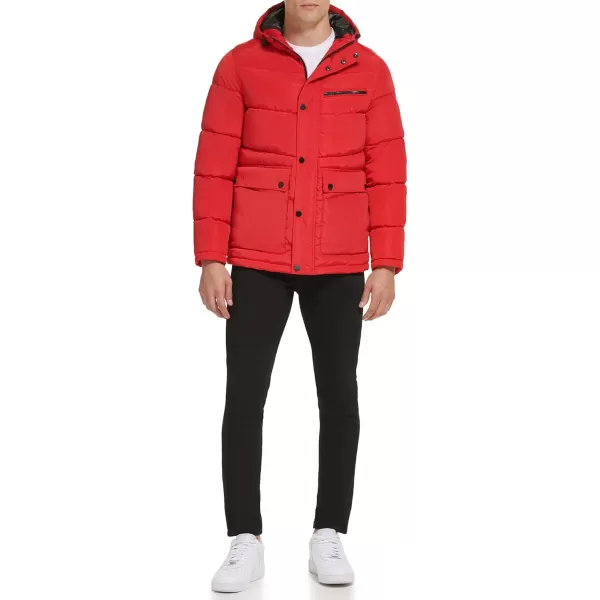 imageKenneth Cole Mens Puffer JacketUtility Pocket Red