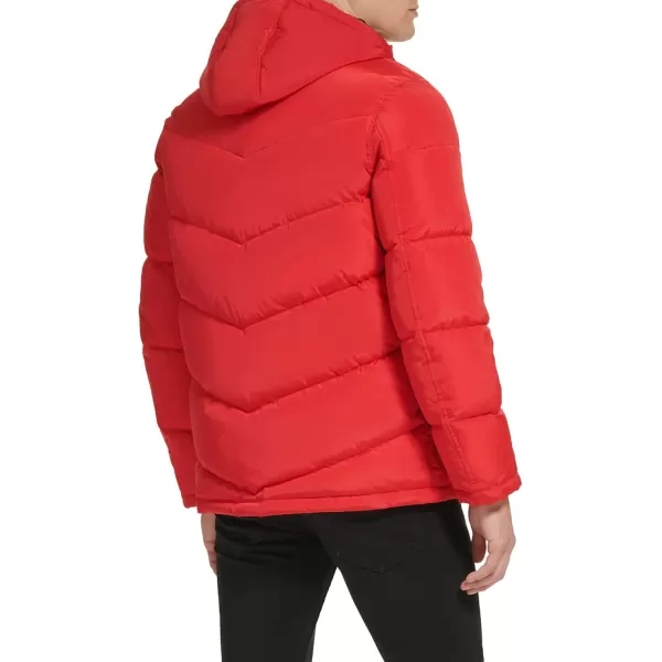 imageKenneth Cole Mens Puffer JacketUtility Pocket Red