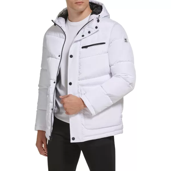 imageKenneth Cole Mens Puffer JacketUtility Pocket White