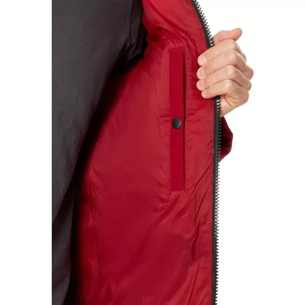 imageLevis mens Arctic Cloth Retro Bubble Puffer JacketRedBlack Tonal Logo