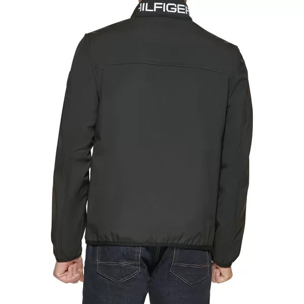 imageTommy Hilfiger Mens Active Soft Shell JacketBlack Tech Pocket