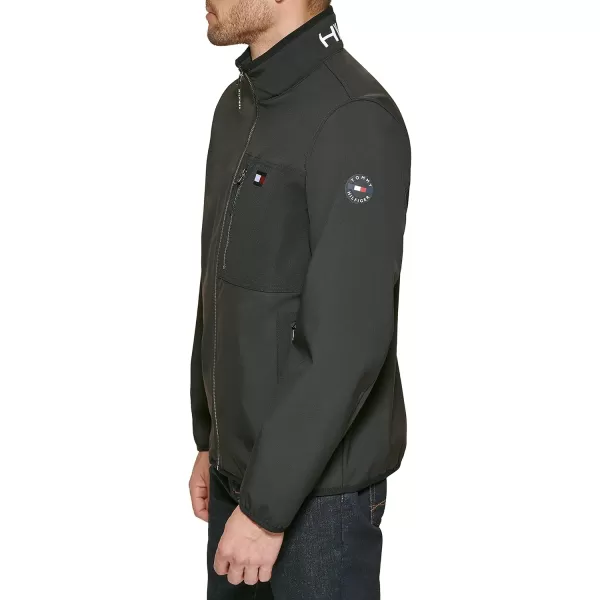 imageTommy Hilfiger Mens Active Soft Shell JacketBlack Tech Pocket