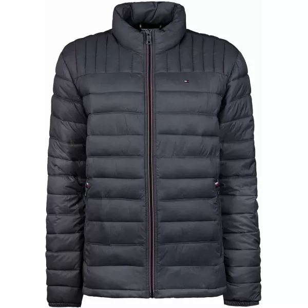 imageTommy Hilfiger Mens Ultra Loft Lightweight Packable Puffer Jacket Standard and Big ampamp TallCharcoal