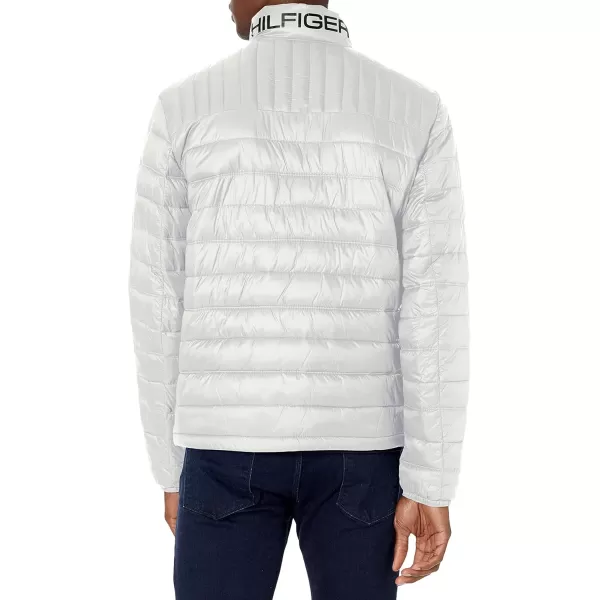 imageTommy Hilfiger Mens Ultra Loft Lightweight Packable Puffer Jacket Standard and Big ampamp TallIce Colorblock