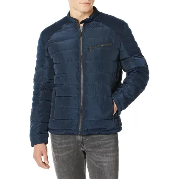 imageAndrew Marc Mens Packable Puffer JacketCollarless Navy