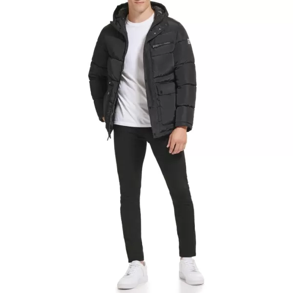 imageKenneth Cole Mens Puffer JacketUtility Pocket Black