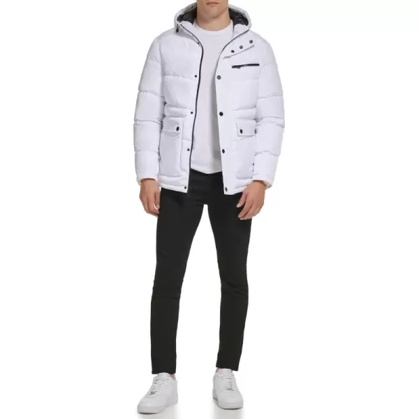 imageKenneth Cole Mens Puffer JacketUtility Pocket White