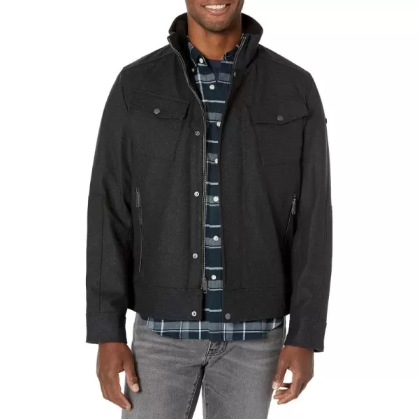 imageKenneth Cole Mens Trucker JacketTrucker Charcoal