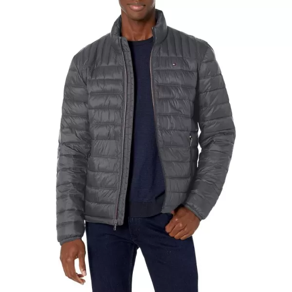 imageTommy Hilfiger Mens Ultra Loft Lightweight Packable Puffer Jacket Standard and Big ampamp TallCharcoal