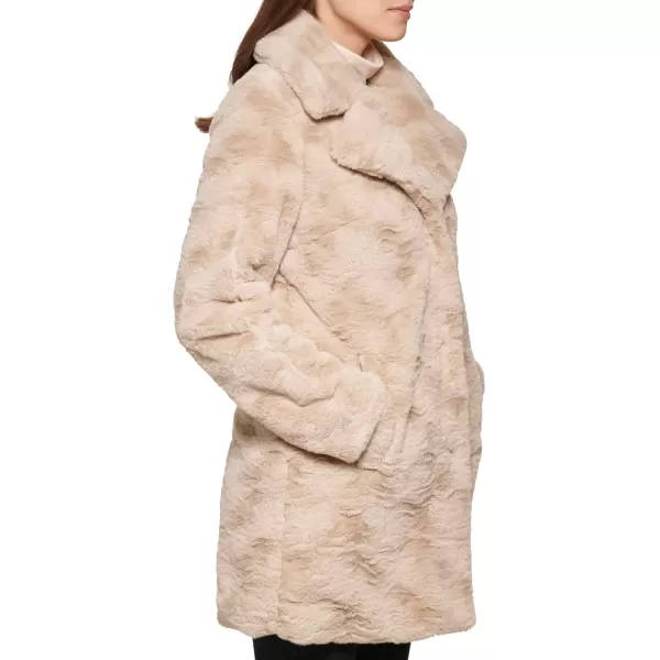 imageKenneth Cole Womens Classic Mink Style Faux Fur CoatMink Style Champagne