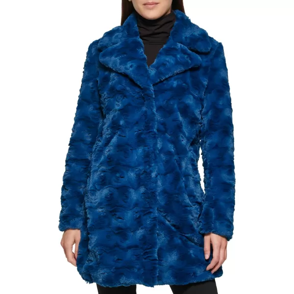 imageKenneth Cole Womens Classic Mink Style Faux Fur CoatMink Style Teal