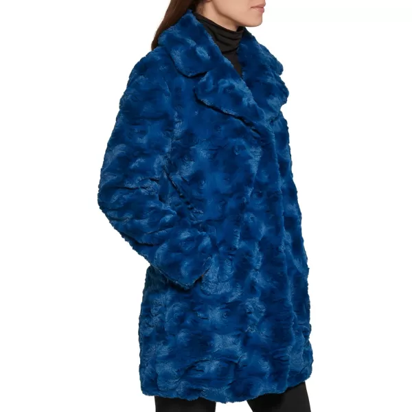 imageKenneth Cole Womens Classic Mink Style Faux Fur CoatMink Style Teal