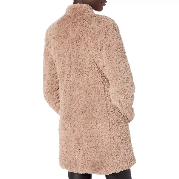 imageKenneth Cole Womens Classic Mink Style Faux Fur CoatTruffle