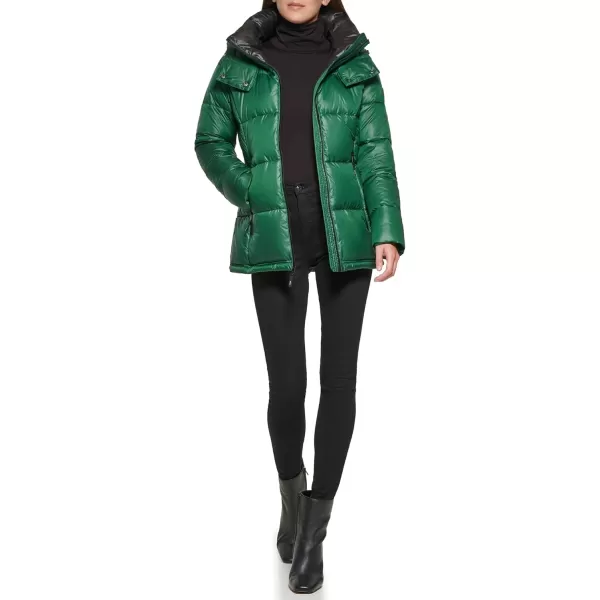 imageKenneth Cole Womens Heavy Weight Down Puffer JacketDeep Emerald