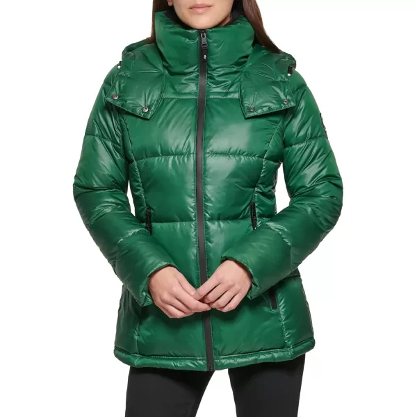 imageKenneth Cole Womens Heavy Weight Down Puffer JacketDeep Emerald