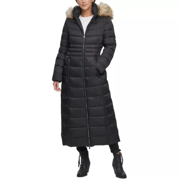 imageKenneth Cole Womens Heavy Weight Down Puffer JacketExposed Zip Black