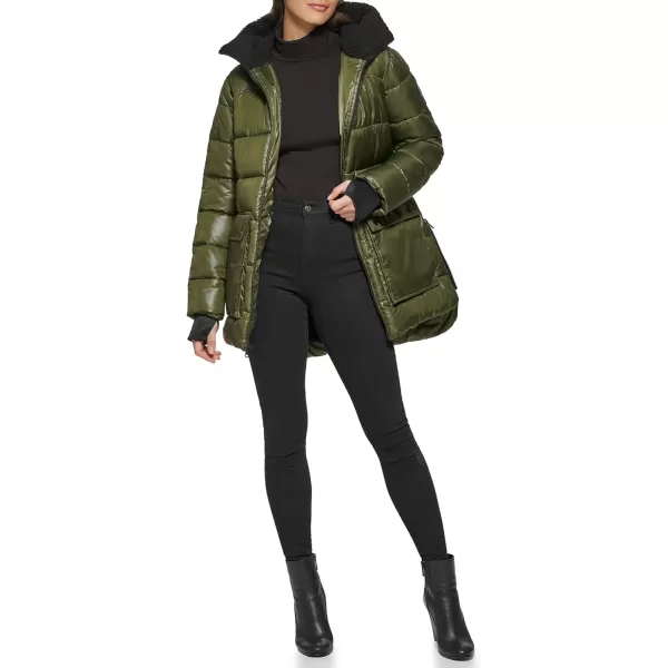 imageKenneth Cole Womens Heavy Weight Down Puffer JacketHeavyweight Loden