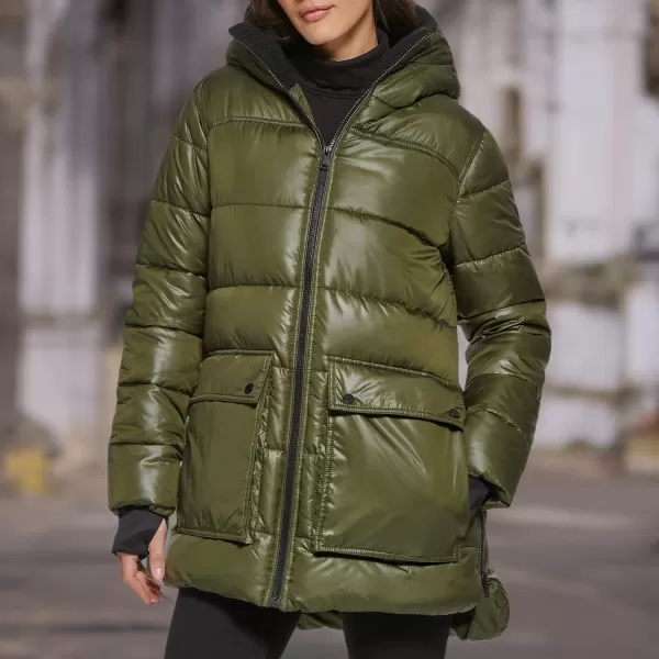 imageKenneth Cole Womens Heavy Weight Down Puffer JacketHeavyweight Loden