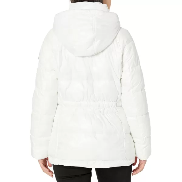 imageKenneth Cole Womens Heavy Weight Down Puffer JacketHorizontal Zip White