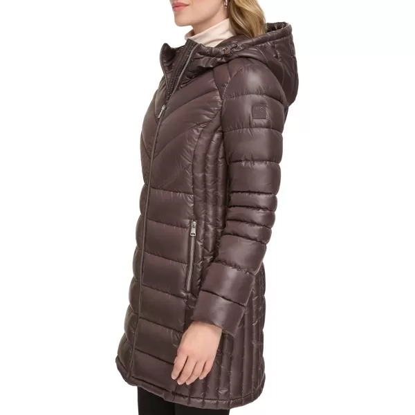 imageKenneth Cole Womens Puffer JacketFull Zip Chocolate