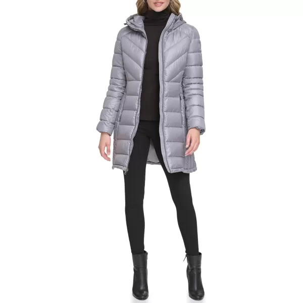 imageKenneth Cole Womens Puffer JacketFull Zip Nickel