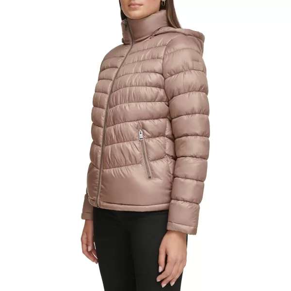 imageKenneth Cole Womens Puffer JacketHooded Packable Tan