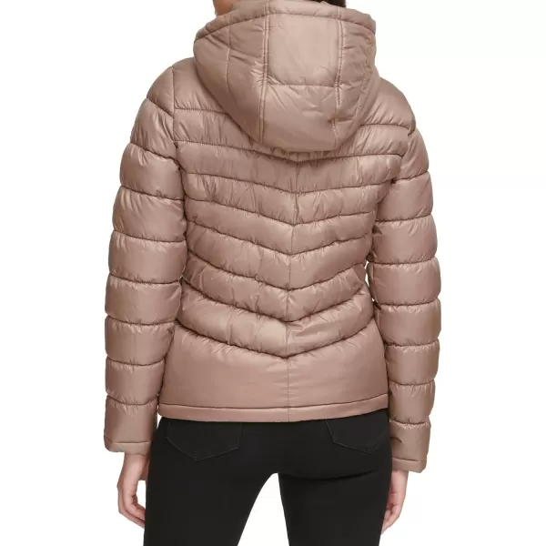 imageKenneth Cole Womens Puffer JacketHooded Packable Tan